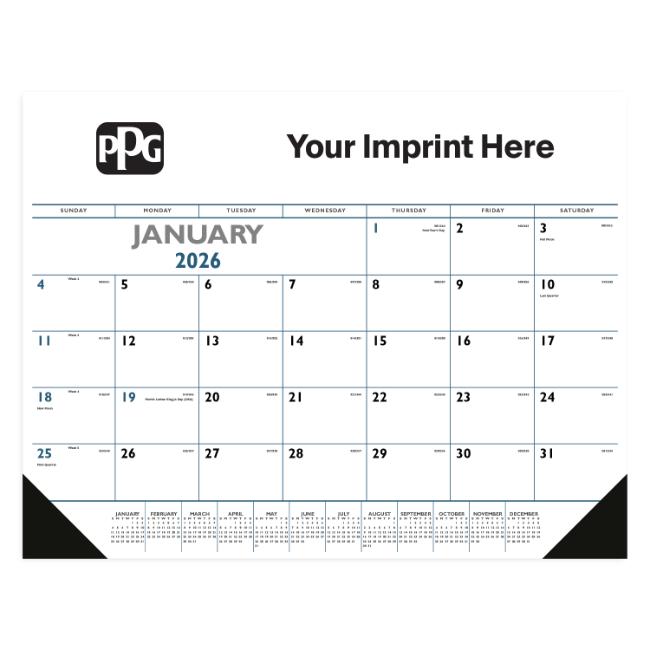 Blue Desk Pad Calendar-PPG