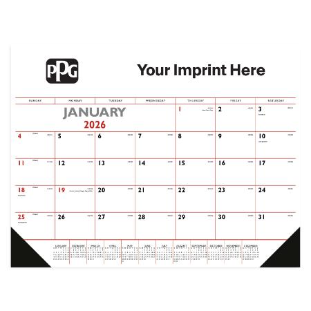 Red Desk Pad Calendar-PPG product image